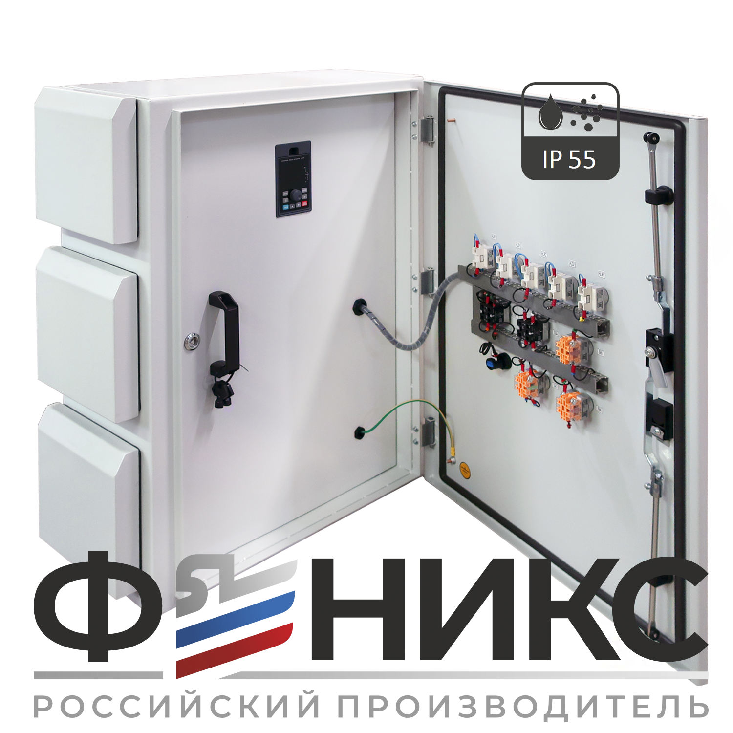 Шкаф управления конвейером ШУ-ФЕНИКС-КВ-1ПЧ-1ЭД-0,75-0,4 У3 IP54 - Феникс